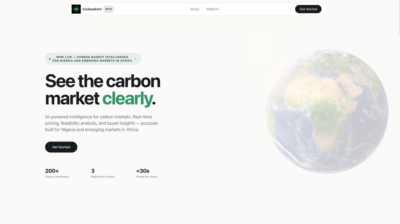 EcoQuadrant homepage